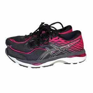 Amazing Asics Black & Berry Pink Gel Contend Running Shoe Size 8.5 EUC